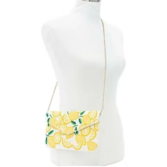 Sol de Verano Lemon Beaded Wristlet - Yellow and White - Picture 7 of 7